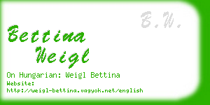 bettina weigl business card